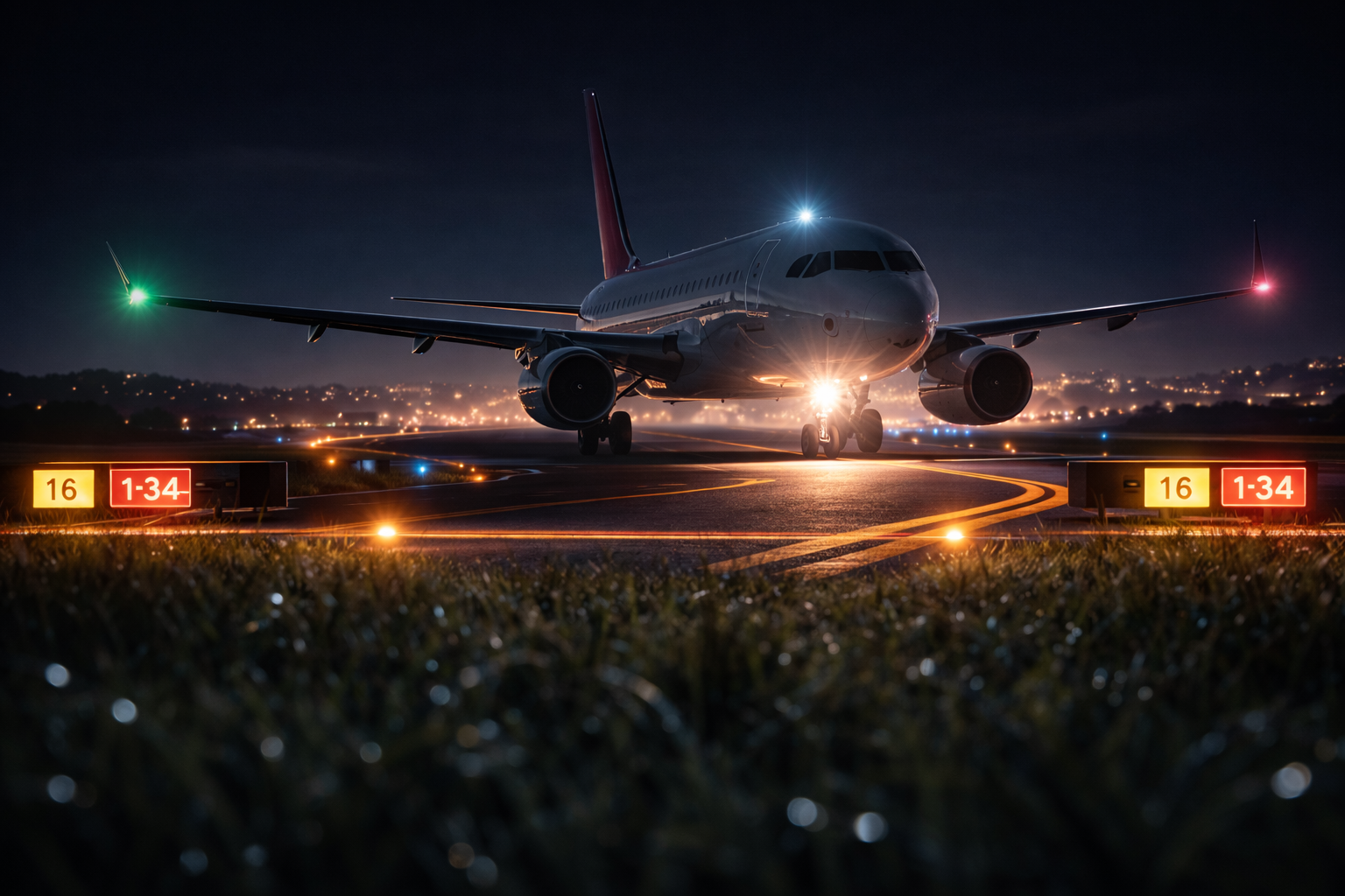 Modern aviation themed coming soon illustration